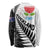 New Zealand Auckland Long Sleeve Shirt Auckland's Emblem and Silver Ferns - Maori Art Tattoo