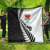 New Zealand Auckland Quilt Auckland's Emblem and Silver Ferns - Maori Art Tattoo