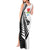 New Zealand Auckland Tank Maxi Dress Auckland's Emblem and Silver Ferns - Maori Art Tattoo