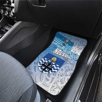 New Zealand Nelson Car Mats Nelson's Flag and Seal - Maori Art Tattoo LT03 - Polynesian Pride