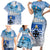 New Zealand Nelson Family Matching Short Sleeve Bodycon Dress and Hawaiian Shirt Nelson's Flag and Seal - Maori Art Tattoo