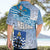 New Zealand Nelson Hawaiian Shirt Nelson's Flag and Seal - Maori Art Tattoo