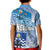 New Zealand Nelson Kid Polo Shirt Nelson's Flag and Seal - Maori Art Tattoo