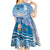 New Zealand Nelson Kid Short Sleeve Dress Nelson's Flag and Seal - Maori Art Tattoo