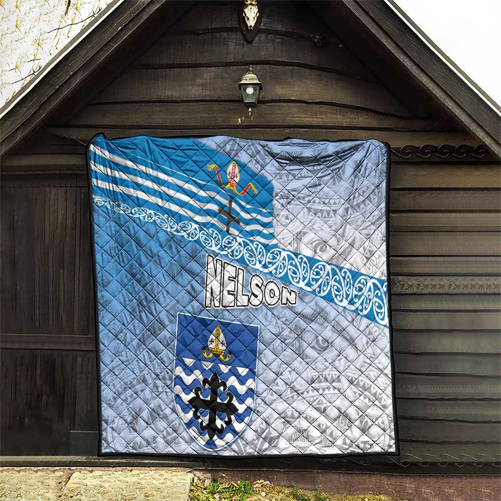 New Zealand Nelson Quilt Nelson's Flag and Seal - Maori Art Tattoo