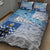 New Zealand Nelson Quilt Bed Set Nelson's Flag and Seal - Maori Art Tattoo