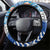 New Zealand Nelson Steering Wheel Cover Nelson's Flag and Seal - Maori Art Tattoo