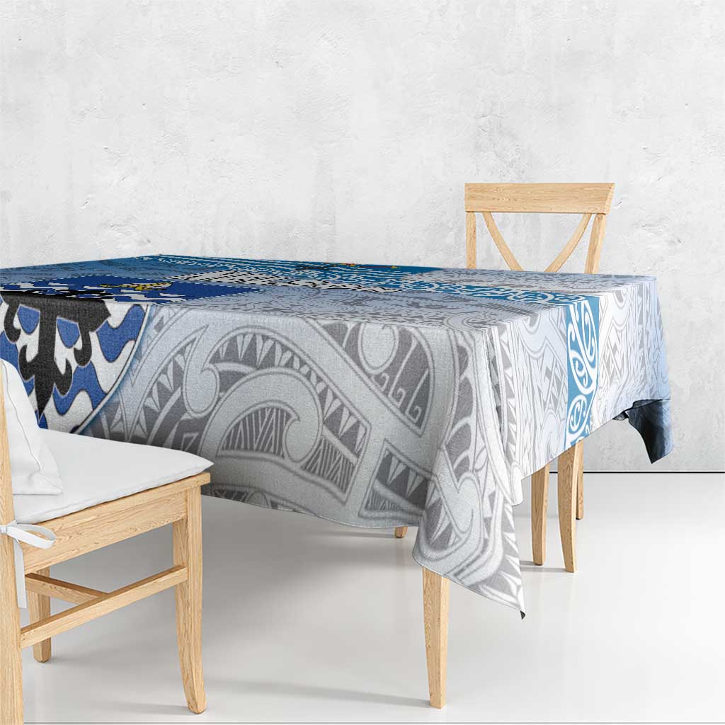 New Zealand Nelson Tablecloth Nelson's Flag and Seal - Maori Art Tattoo LT03 - Polynesian Pride