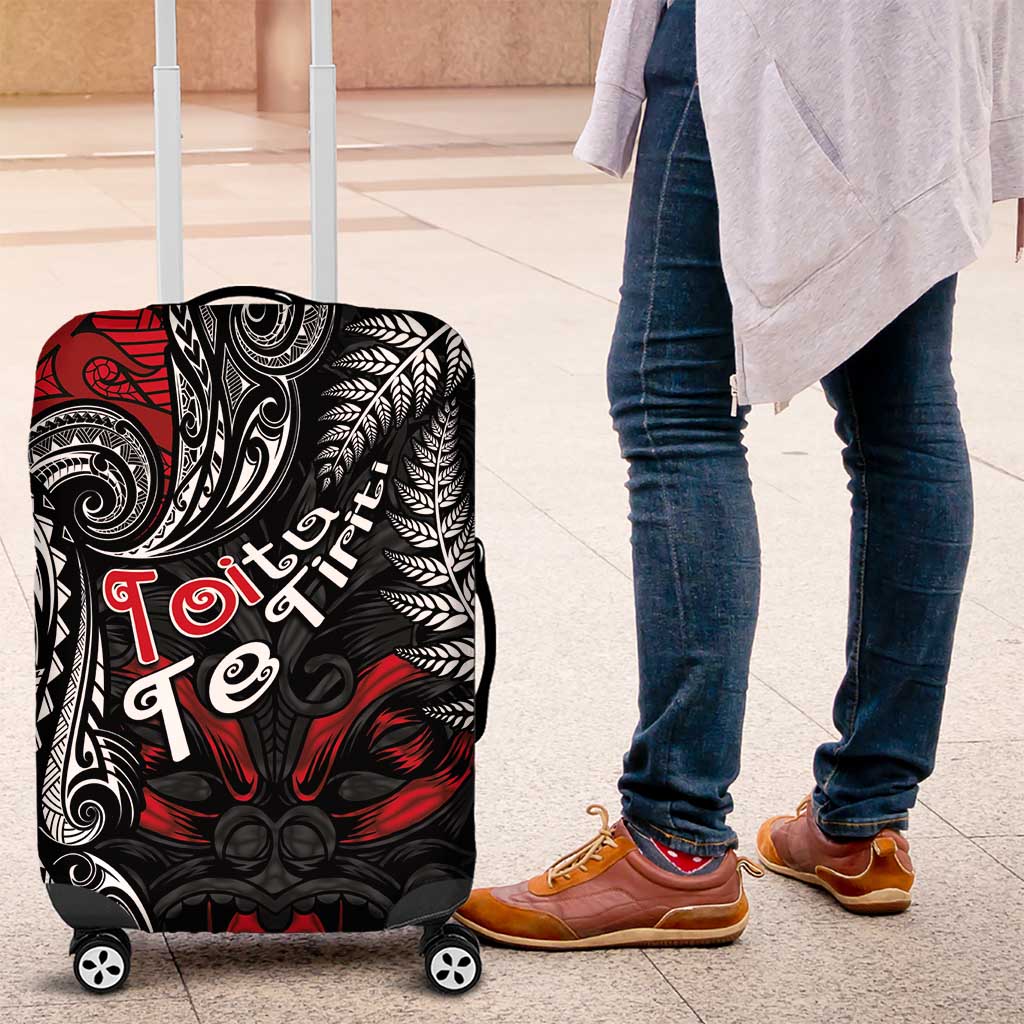 Aotearoa Toitu Te Tiriti Luggage Cover New Zealand Honour the Treaty - Te Tiriti Is Us