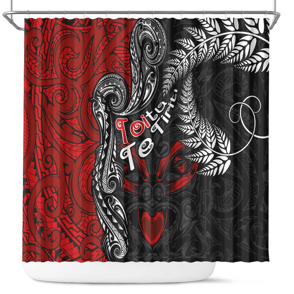 Aotearoa Toitu Te Tiriti Shower Curtain New Zealand Honour the Treaty - Te Tiriti Is Us