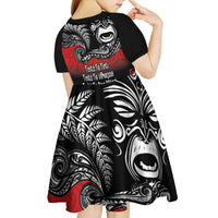 Aotearoa Toitu Te Tiriti Kid Short Sleeve Dress New Zealand Honour the Treaty - Fight Together