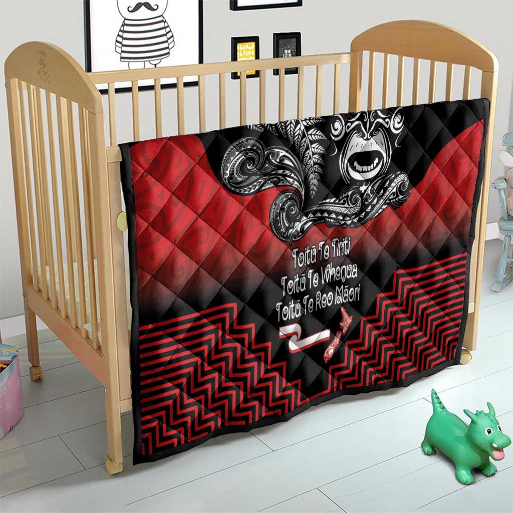 Aotearoa Toitu Te Tiriti Quilt New Zealand Honour the Treaty - Fight Together