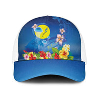 Palau Jellyfish Baseball Net Cap Ocean Heritage Tropical Plants - Polynesian Pride