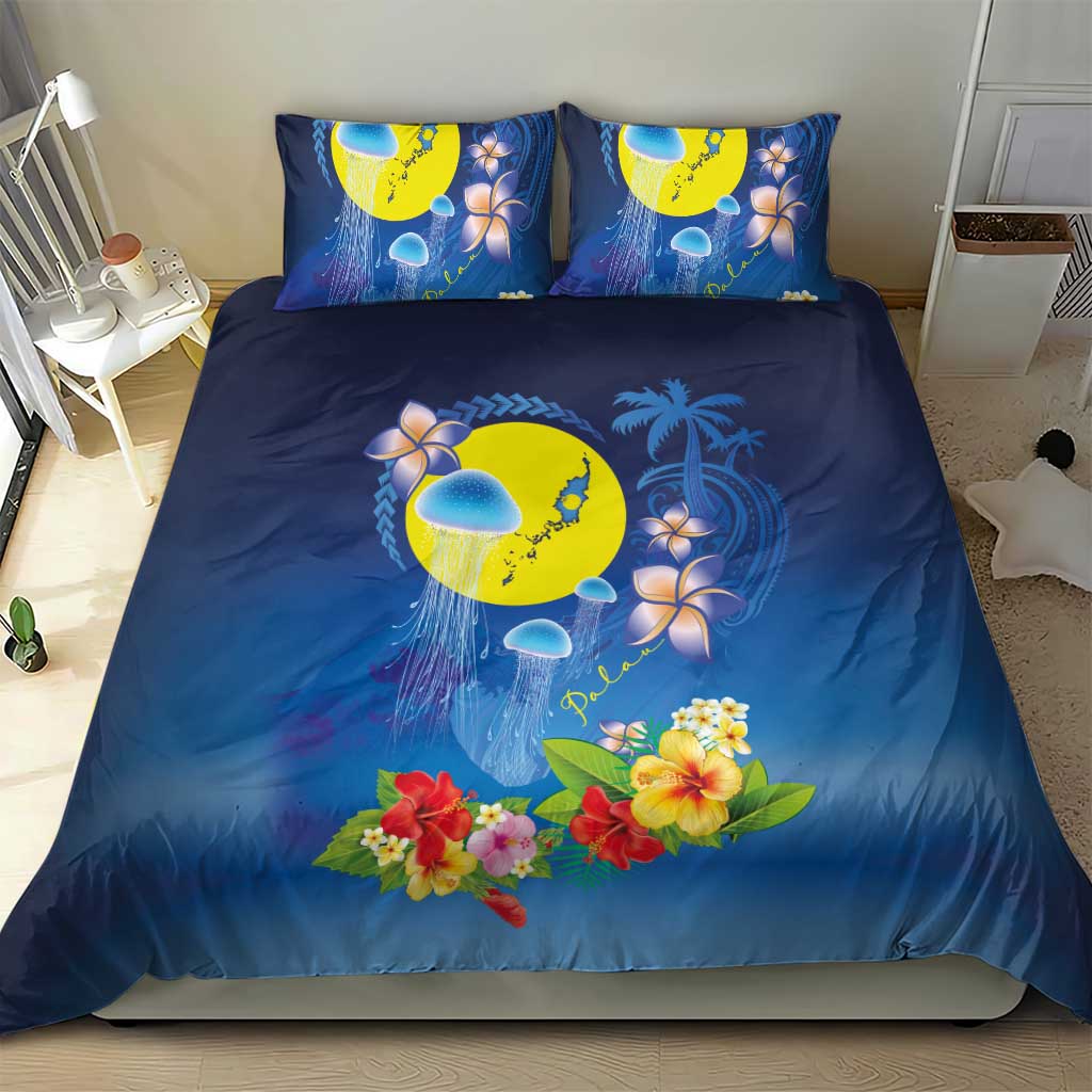Palau Jellyfish Bedding Set Ocean Heritage Tropical Plants - Polynesian Pride