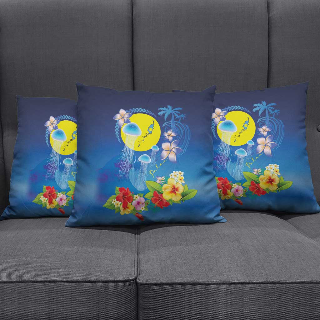 Palau Jellyfish Pillow Cover Ocean Heritage Tropical Plants - Polynesian Pride