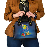 Palau Jellyfish Shoulder Handbag Ocean Heritage Tropical Plants - Polynesian Pride