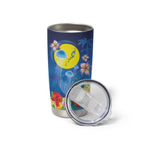 Palau Jellyfish Tumbler Cup Ocean Heritage Tropical Plants - Polynesian Pride