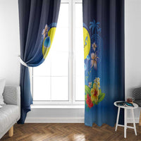 Palau Jellyfish Window Curtain Ocean Heritage Tropical Plants - Polynesian Pride
