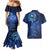 New Zealand Matariki Couples Matching Mermaid Dress and Hawaiian Shirt Maori Pattern and Silver Fern