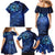 New Zealand Matariki Family Matching Mermaid Dress and Hawaiian Shirt Maori Pattern and Silver Fern