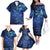 New Zealand Matariki Family Matching Off The Shoulder Long Sleeve Dress and Hawaiian Shirt Maori Pattern and Silver Fern