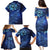 New Zealand Matariki Family Matching Puletasi and Hawaiian Shirt Maori Pattern and Silver Fern