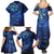 New Zealand Matariki Family Matching Summer Maxi Dress and Hawaiian Shirt Maori Pattern and Silver Fern