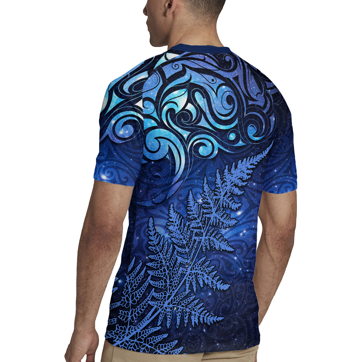 New Zealand Matariki Rugby Jersey Maori Pattern and Silver Fern