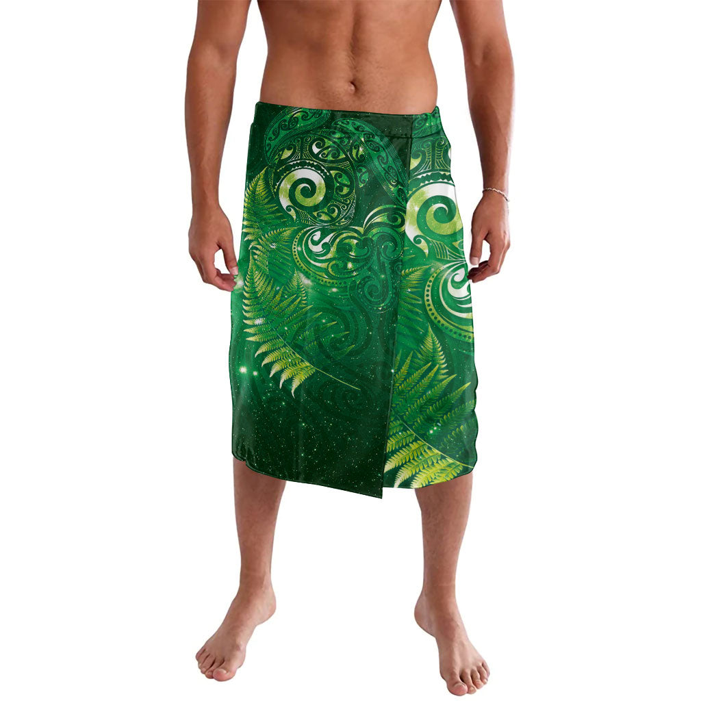 Aotearoa New Zealand New Year Lavalava Tribal Koru Tattoo Green Galaxy Maori Silver Fern LT03 Green - Polynesian Pride