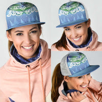 Aotearoa New Zealand New Year Mesh Trucker Cap Maori Motifs with Silver Fern and Matariki Stars
