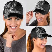 Aotearoa Moko Tribal Tattoo Classic Cap New Zealand Maori Penguin and Fantail Black Color