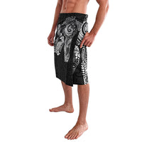Aotearoa Moko Tribal Tattoo Lavalava New Zealand Maori Penguin and Fantail Black Color
