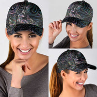 Aotearoa Moko Tribal Tattoo Classic Cap New Zealand Maori Penguin and Fantail Paua Shell Style