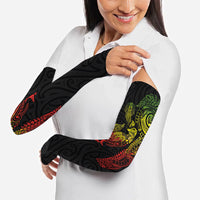Aotearoa Moko Tribal Tattoo Arm Sleeves New Zealand Maori Penguin and Fantail Reggae Style