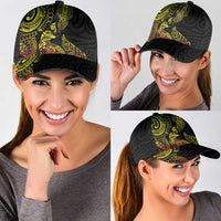 Aotearoa Moko Tribal Tattoo Classic Cap New Zealand Maori Penguin and Fantail Reggae Style