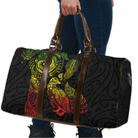 Aotearoa Moko Tribal Tattoo Travel Bag New Zealand Maori Penguin and Fantail Reggae Style