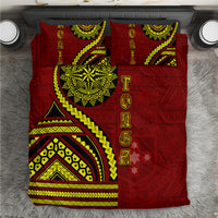 Kolisi Tonga Atele Bedding Set Ngatu and Polynesian Pattern LT03 Red - Polynesian Pride