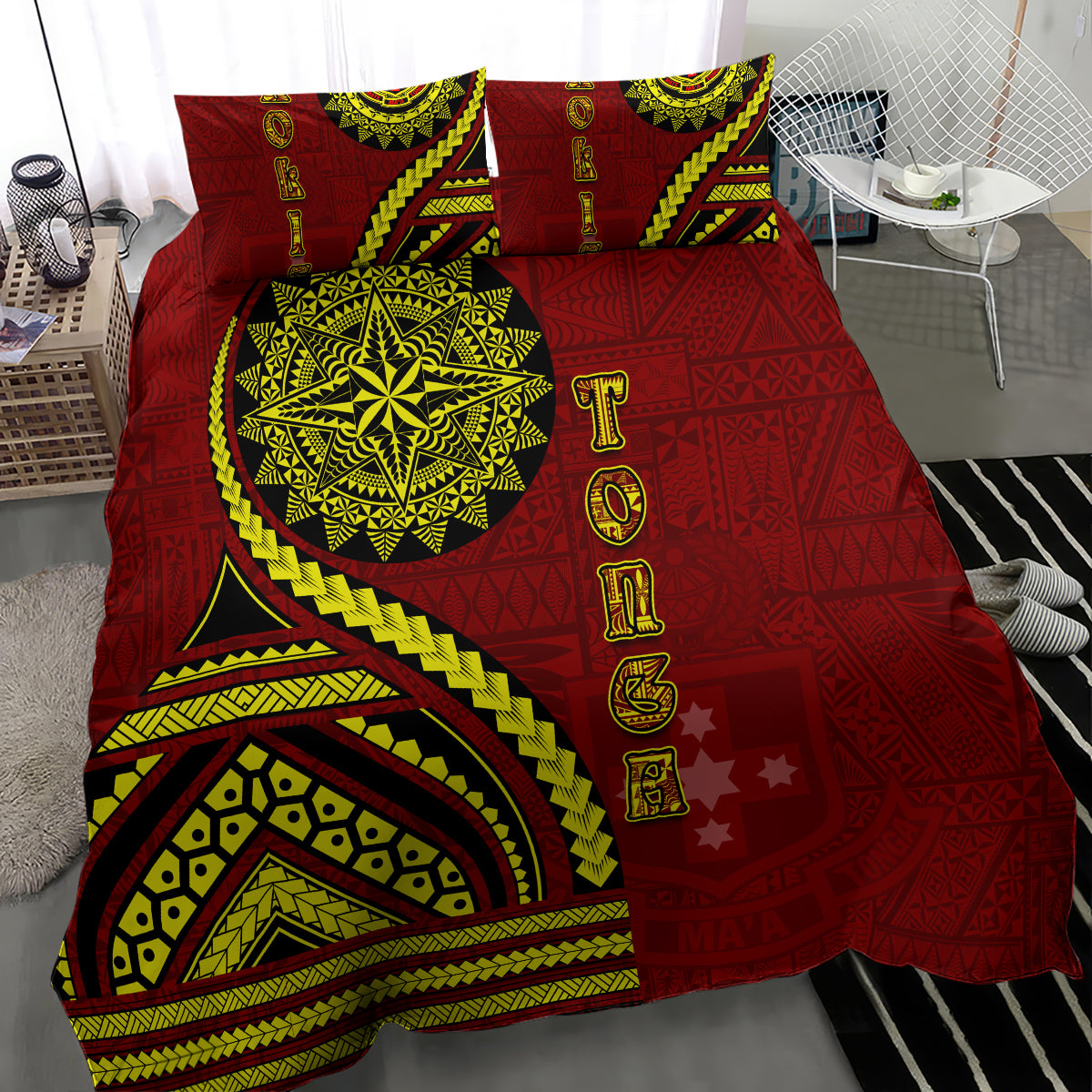 Kolisi Tonga Atele Bedding Set Ngatu and Polynesian Pattern LT03 - Polynesian Pride