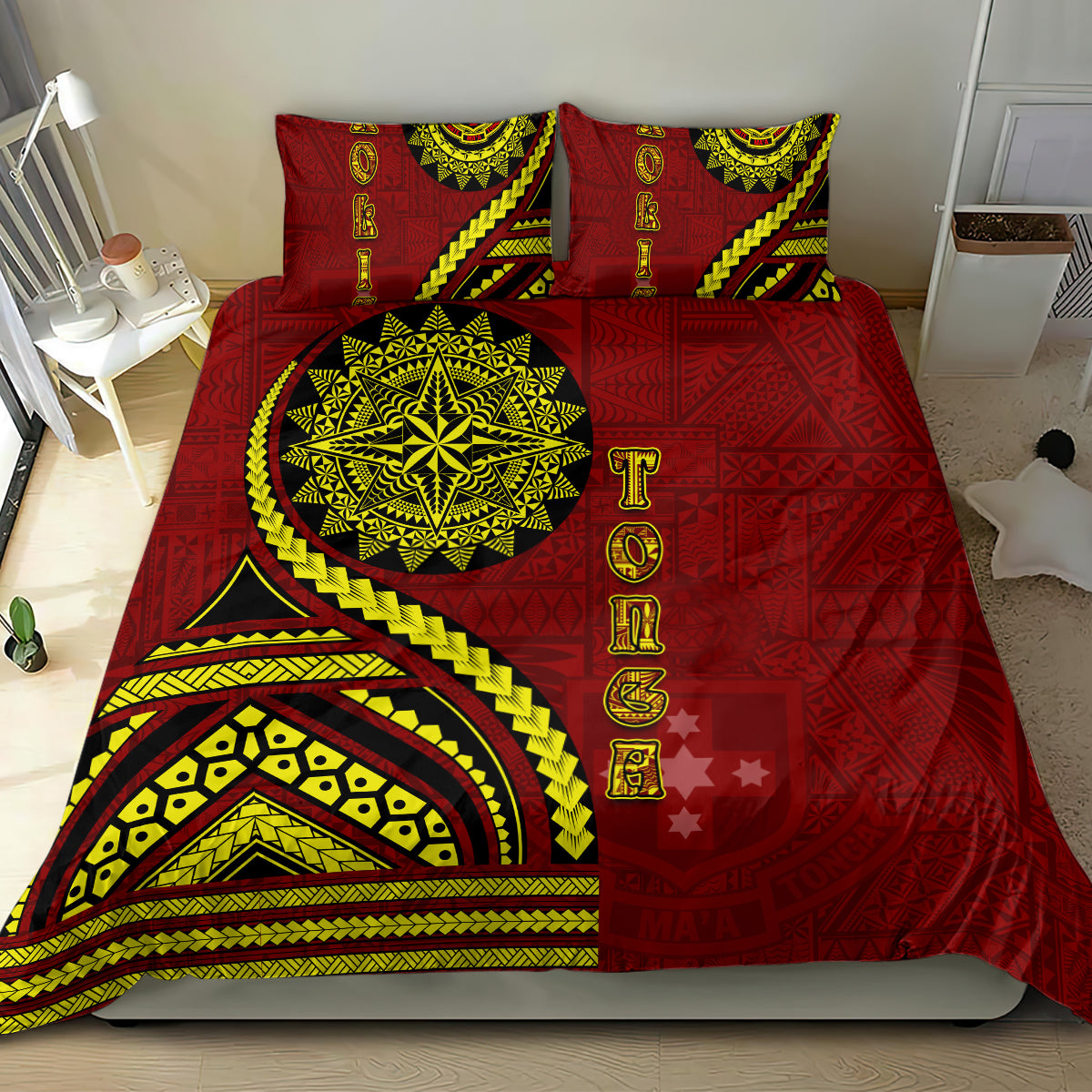 Kolisi Tonga Atele Bedding Set Ngatu and Polynesian Pattern LT03 - Polynesian Pride