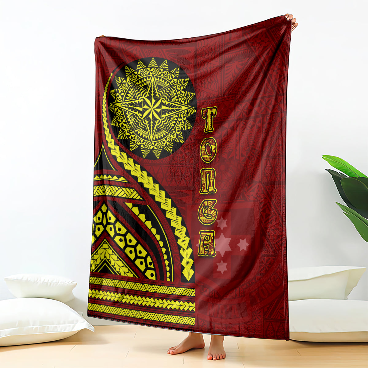 Kolisi Tonga Atele Blanket Ngatu and Polynesian Pattern LT03 - Polynesian Pride