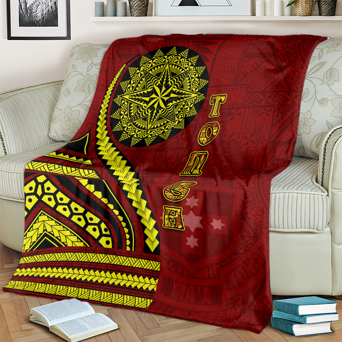 Kolisi Tonga Atele Blanket Ngatu and Polynesian Pattern LT03 - Polynesian Pride