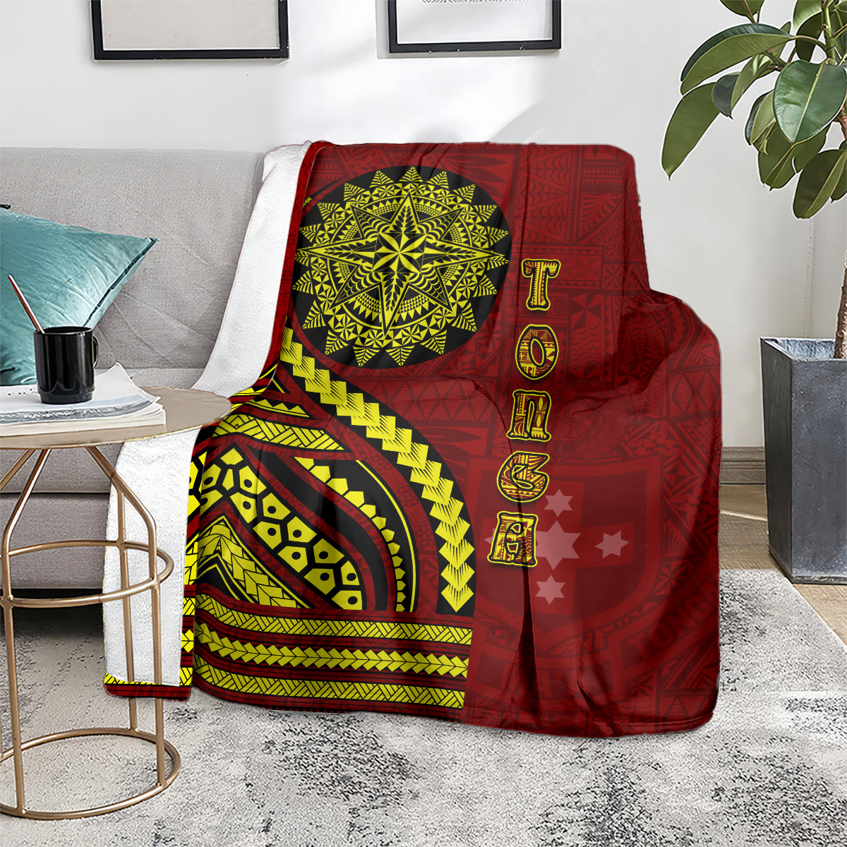 Kolisi Tonga Atele Blanket Ngatu and Polynesian Pattern LT03 - Polynesian Pride