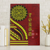 Kolisi Tonga Atele Canvas Wall Art Ngatu and Polynesian Pattern LT03 Without Frame Red - Polynesian Pride