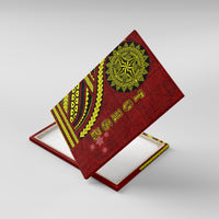 Kolisi Tonga Atele Canvas Wall Art Ngatu and Polynesian Pattern LT03 With Frame Red - Polynesian Pride