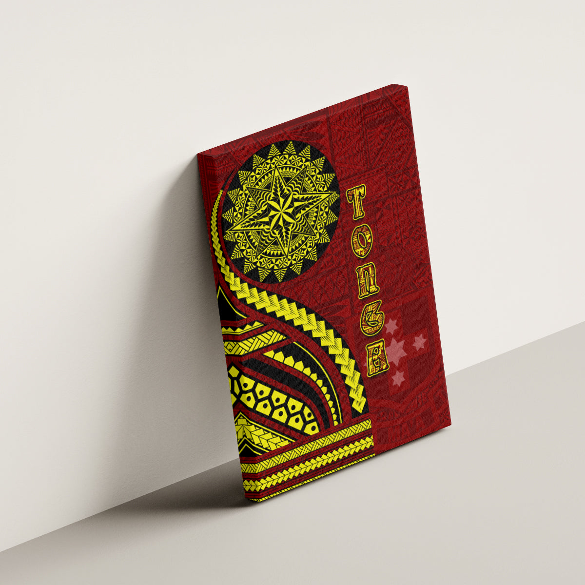 Kolisi Tonga Atele Canvas Wall Art Ngatu and Polynesian Pattern LT03 - Polynesian Pride