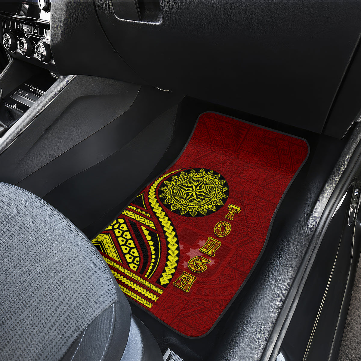 Kolisi Tonga Atele Car Mats Ngatu and Polynesian Pattern LT03 - Polynesian Pride