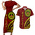 Kolisi Tonga Atele Couples Matching Short Sleeve Bodycon Dress and Hawaiian Shirt Ngatu and Polynesian Pattern