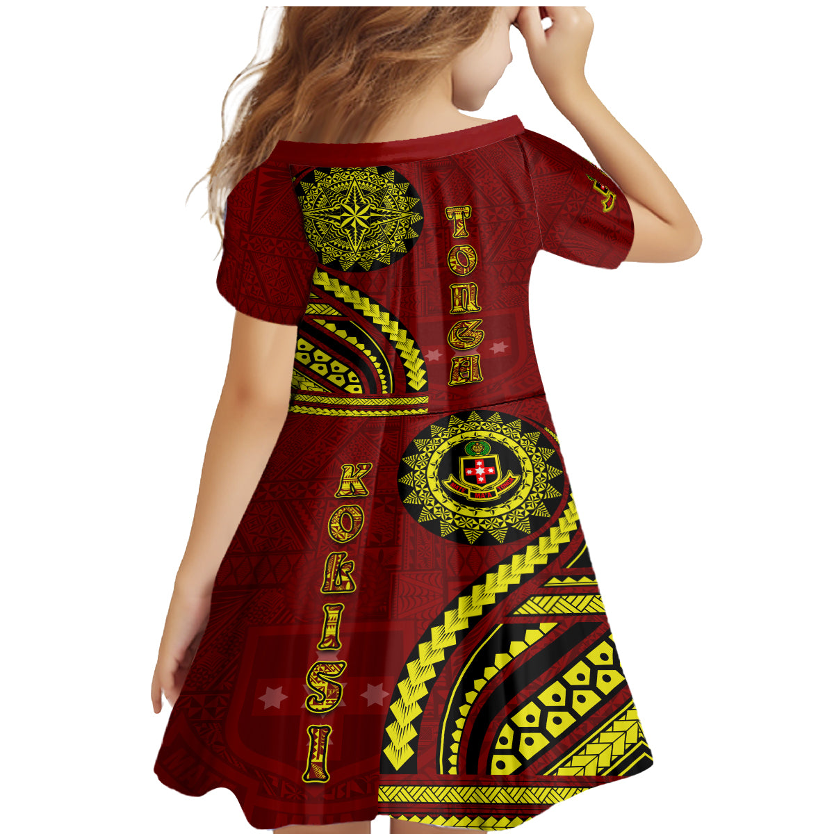 Kolisi Tonga Atele Family Matching Mermaid Dress and Hawaiian Shirt Ngatu and Polynesian Pattern LT03 - Polynesian Pride