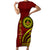 Kolisi Tonga Atele Family Matching Short Sleeve Bodycon Dress and Hawaiian Shirt Ngatu and Polynesian Pattern