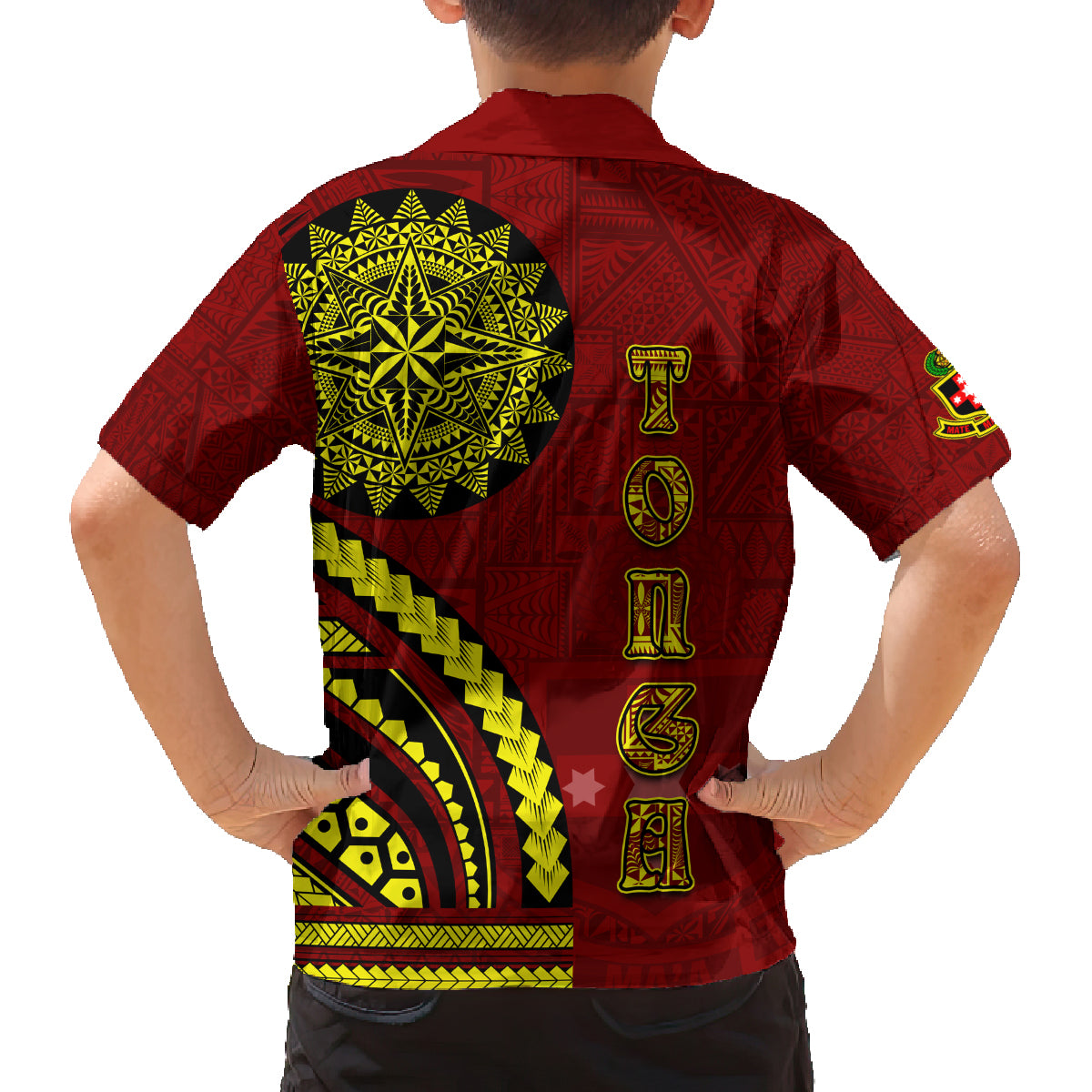 Kolisi Tonga Atele Family Matching Tank Maxi Dress and Hawaiian Shirt Ngatu and Polynesian Pattern LT03 - Polynesian Pride